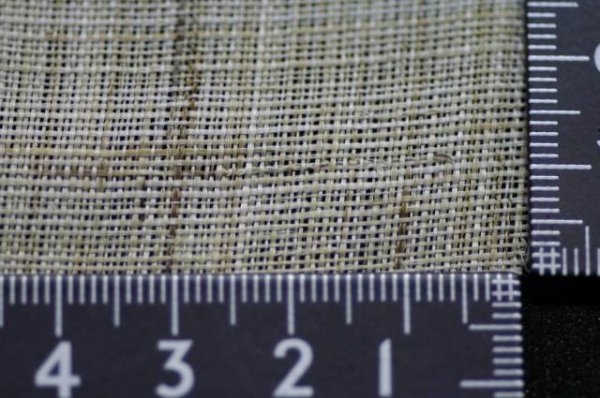 Photo1: Brown linen cloth-Thick (1)
